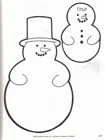 Bałwany kolorowanki